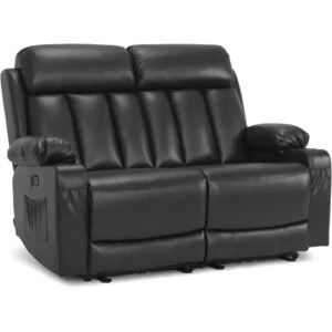 Dual-Seat Recliner with Heat and Massage